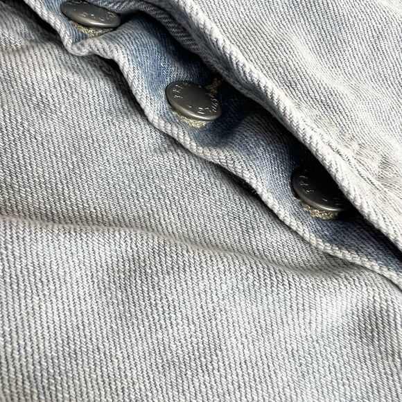 Free People Daisy Chain Lace Cutoff Button Fly Jean Shorts Light Wash Women’s 27 - Picture 6 of 12